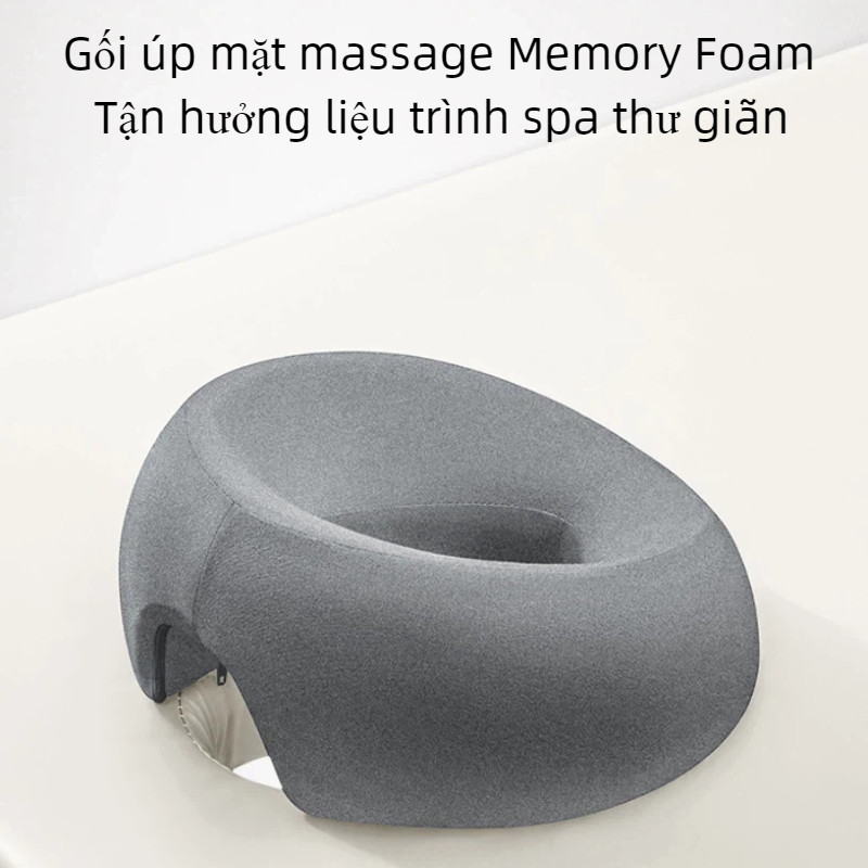 Gối úp mặt công thái học Memory Foam thoáng khí 3D - dùng cho spa, nghỉ trưa văn phòng, gia đình