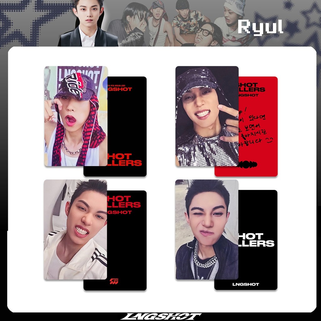 4 LNGSHOT SHOT CALLERS Album Photocards MAKESTAR MUSIC KOREA