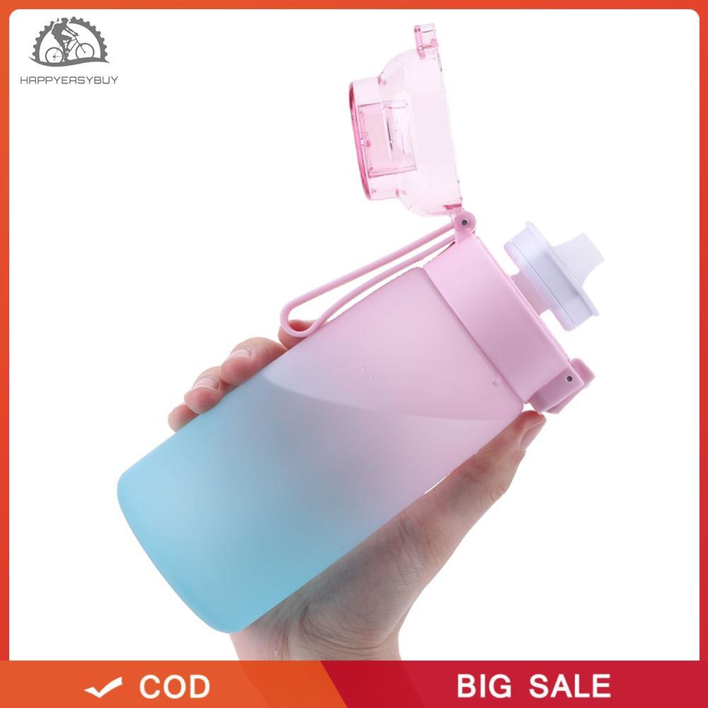 Hạnh phúc❣ Cốc nước thơm 600ML với 7 hạt hương vị Chai nước thơm trái cây Bình nước uống Thích hợp cho thể thao ngoài trời