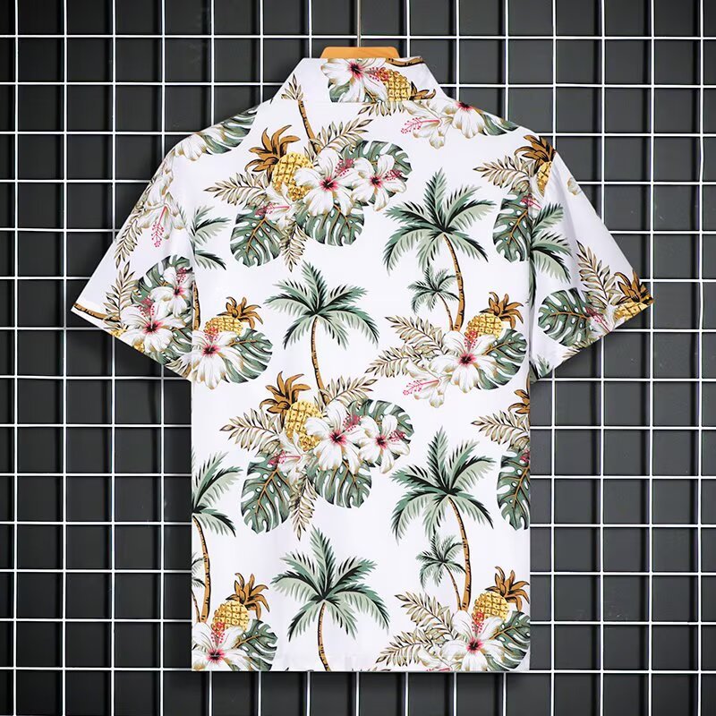 VG Nhiệt Đới Hoa Hawaii Áo Sơ Mi Quần Short Phù Hợp Với Mùa Hè Đi Biển Kỳ Nghỉ Cặp Đôi Mặc Thường Ngày