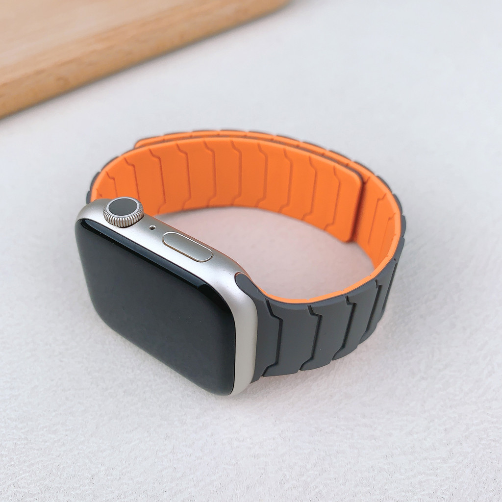 Dây đeo silicon từ tính cho Apple Watch Series11 / 10 42mm 46mm Ultra3 / 2 / 1 49mm 9 8 7 6 5 SE 44mm 40mm 41mm 45mm