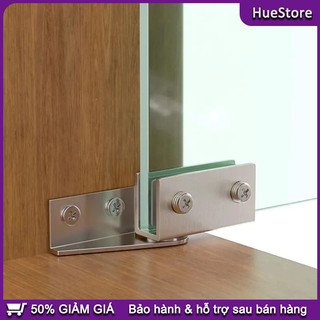 Bản lề kẹp kính không khoan lỗ thép dày 1.8mm kính 5-8mm Không Khoan Lỗ，Kẹp Kính Nhấn Mở，Dễ dàng lắp đặt, điều chỉnh