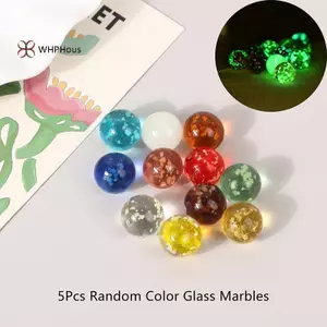 < WHPHous-t > 5 Chiếc 1.6MM Bóng Thủy Tinh Dạ Quang Nhiều Màu Sắc Các Loại Phát Sáng Trong Bóng Tối Pinball Cho Trẻ Em Trò Chơi Đá Cẩm Thạch Đẹp
