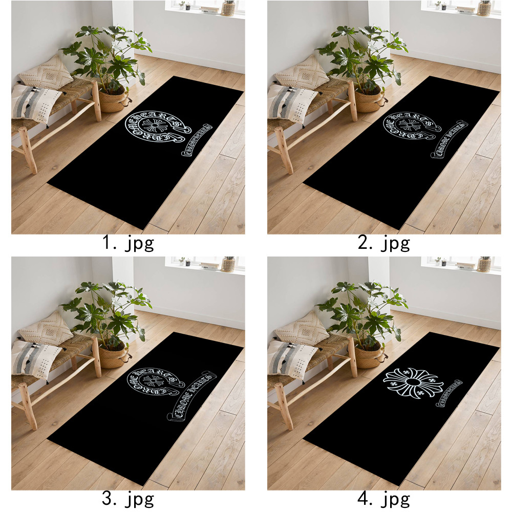 Logo Chrome Hearts Thảm chống trượt giả Cashmere Thích hợp cho phòng khách Phòng ngủ