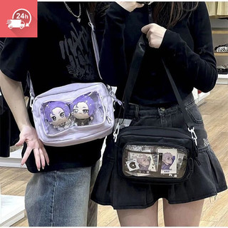Túi đeo vai phong cách cô gái dễ thương, đa năng, anime, trong suốt và di động