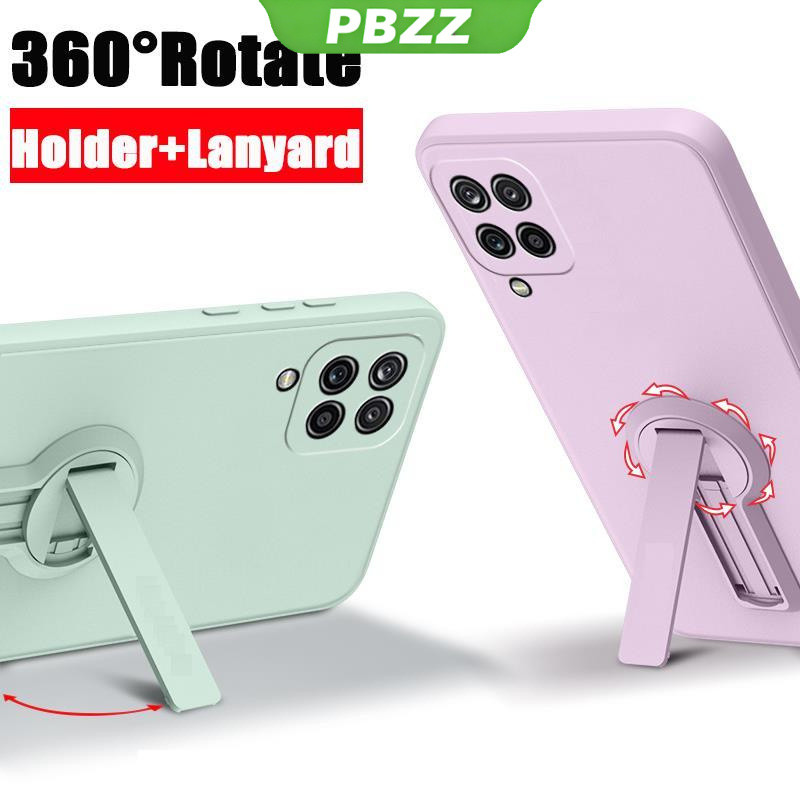 ốp lưng Ốp điện thoại Samsung A12 Samsung A22 4G Ốp mềm Ốp chống sốc mịn bảo vệ silicon lỏng thiết kế mới 360 ° với giá đỡ ytxzzj01 đẹp viền vuông cute