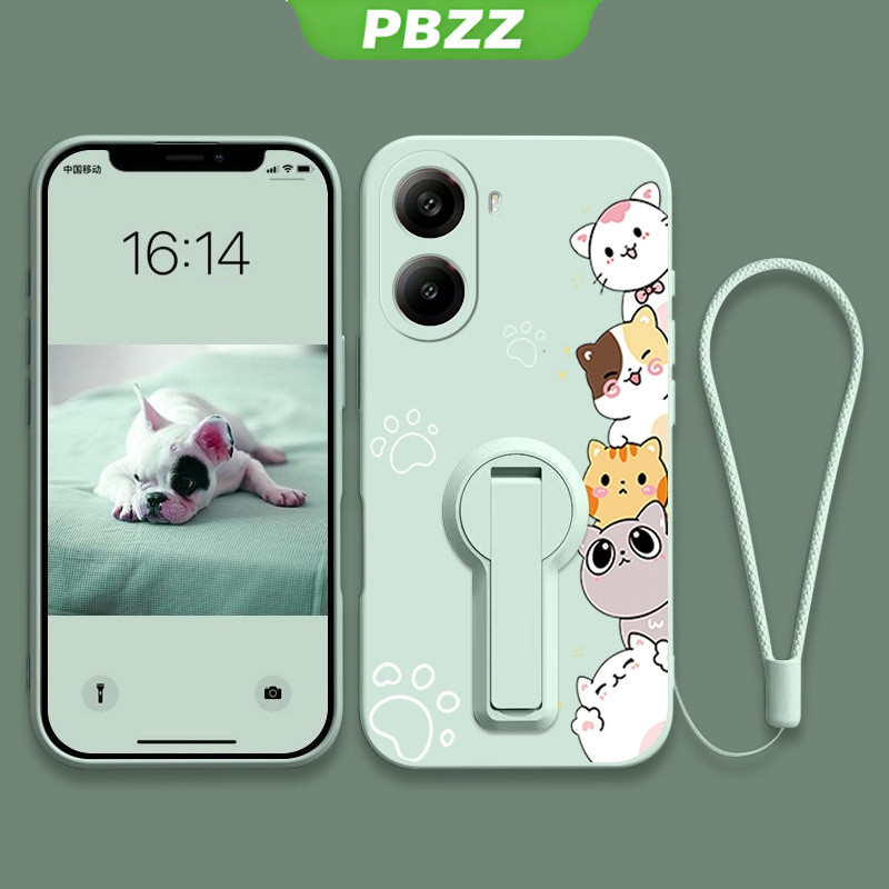 Ốp cho Xiaomi POCO X7 Pro POCO X7 2025 Redmi A5 4G Ốp điện thoại Ốp mềm Ốp silicon lỏng chống sốc thiết kế mới Mèo hoạt hình thẩm mỹ có giá đỡ ytxzdzmm01