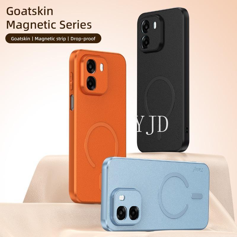 Ốp Lưng Cho OPPO A6C A6 A6X A6s A6t Pro Da Dê Cao Cấp TPU Khung Mềm Chống Rơi Điện Thoại