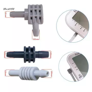 MceHKF 1 Chiếc Kỹ Thuật Số Huyết Áp Theo Dõi Cánh Tay Vòng Tay Đầu Nối Ống Đơn Thay Thế Cho Cánh Tay Đo Đo Đo Đo Huyết Áp Mới