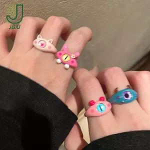 Nhẫn động vật phong cách Quirky dễ thương phổ biến Hàn Quốc Nhẫn quyến rũ cá tính thời trang Quà tặng dự tiệc cho phụ nữ Phụ kiện trang sức tinh tế