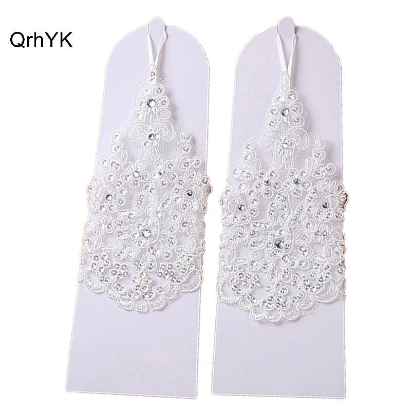 Thời Trang Nhà Máy Bé Gái Găng Tay Công Chúa Bé Gái Đầm Găng Tay Ren Kim Cương Chụp Ảnh Trang Phục QrhYK