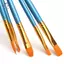 HFTOY 10 Chiếc Tóc Nylon Màu Nước Gouache Sơn Bàn Chải Hình Dạng Khác Nhau Đồ Dùng Nghệ Thuật ~