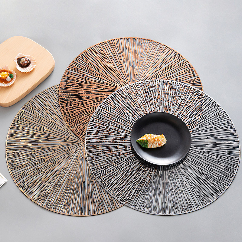 Placemats Bắc Âu Ánh Sáng Sang Trọng Trà Đế Lót Cách Nhiệt Đơn Giản Hiện Đại Đĩa Thảm Phương Tây Placemats Đĩa Ăn Thảm Bàn Thảm Dùng Một Lần