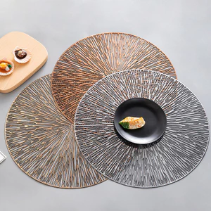 Placemats Bắc Âu Ánh Sáng Sang Trọng Trà Đế Lót Cách Nhiệt Đơn Giản Hiện Đại Đĩa Thảm Phương Tây Placemats Đĩa Ăn Thảm Bàn Thảm Dùng Một Lần