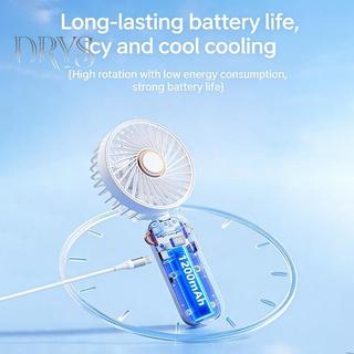 (TFT) Quạt Mini Có Thể Gập Lại Ne Thiết Kế Treo Cầm Tay 5 Tốc Độ USB Sạc Làm Mát Cá Nhân Cho Trường Học Hoặc Đi Lại MỚI