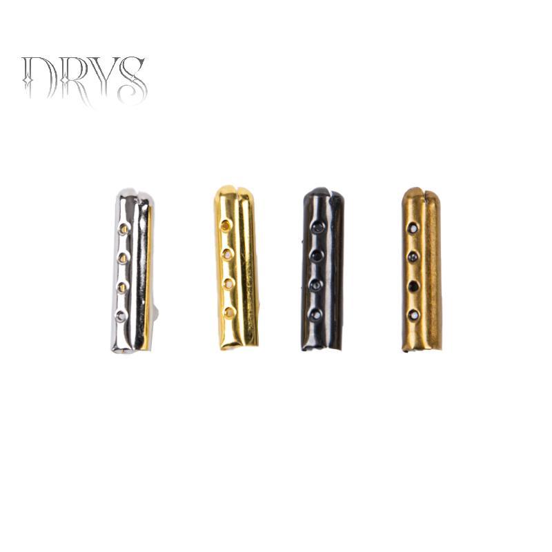(TFT) 50 Chiếc Đầu Dây Giày Aglets DIY Dây Giày Sửa Chữa Đầu Ren Dây Kẹp Đầu MỚI