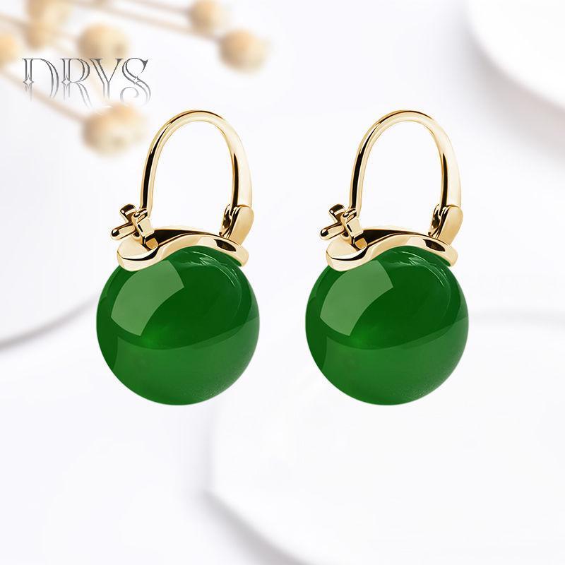Bông Tai Retro Ngọc Hạt Nhẹ Nhàng, Phong Cách Cổ Xưa, Quà Tặng Dành Cho Cô Gái