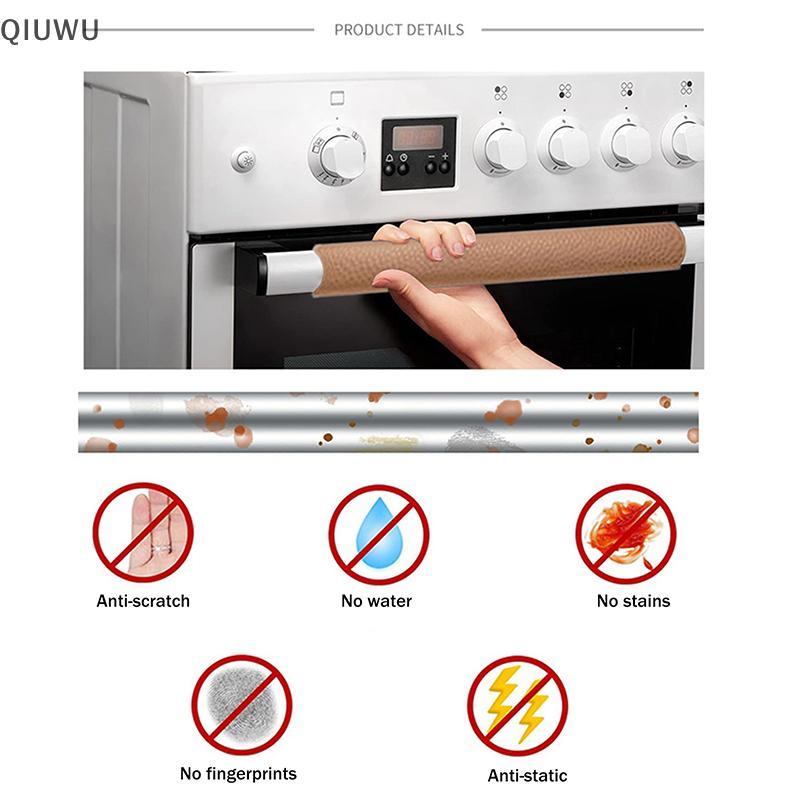 QIUWU 2 Chiếc Da PU Tủ Lạnh Tay Nắm Cửa Có Thể Điều Chỉnh Tủ Lạnh Tay Nắm Cửa Bao Thiết Bị Bảo Vệ Tay Cầm Bao Hộ Gia Đình.