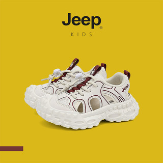 JEEP Giày Trẻ Em Bé Trai Bé Gái Mùa Hè Bố Giày Velcro Rỗng Đen Chống Trơn Trượt Thể Thao Thoáng Khí Giày Chạy Bộ Thông Thường