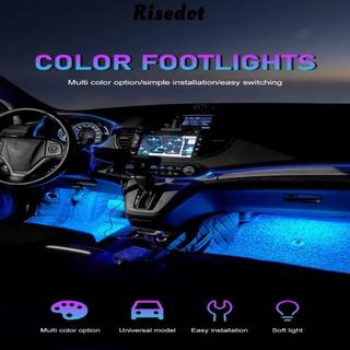 Đèn dải chân xung quanh nội thất ô tô RISEDOT, đèn LED cắm và chạy cắm USB, Đèn ngủ không khí xung quanh nội thất di động