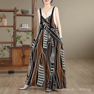 Quần yếm cổ chữ V retro slimfit dành cho nữ