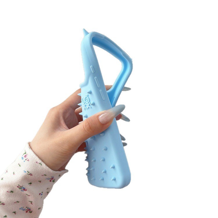 Thích hợp cho Apple 17PROMAX Spotted Silicone 16 / 15 Màu Trơn Cặp Đôi Phong Cách 14 / 13promax Vỏ Điện Thoại Mềm