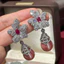 Bông tai sang trọng hoa Zircon tinh tế