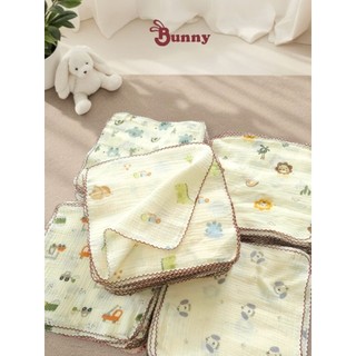 Gói 5 khăn sữa xô Muslin 2 lớp kích thước 30x30cm mềm thấm hút tốt cho bé Bubbybaby-GV