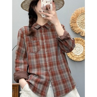 [Hàng có sẵn] Áo sơ mi nữ 100% cotton chất lượng cao