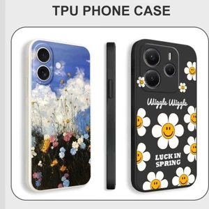 Ốp Điện Thoại Hoa Cúc Hoa May Mắn rực rỡ Cho Xiaomi 14T 11T 10T 9T Pro 11 Lite 5G NE Poco X7 Pro F7 Pro M7 Pro Ốp lưng TPU Mềm Chống Sốc