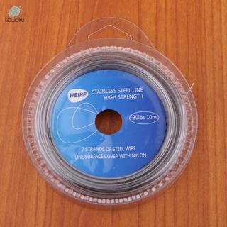 Dây câu cá thép không gỉ 10m, phủ lớp dẫn đầu cho kỹ thuật jigging