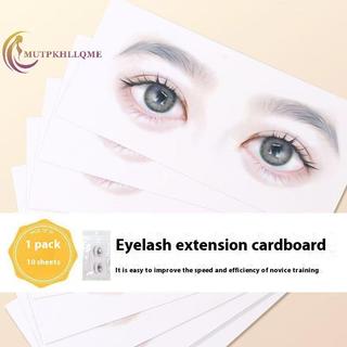 Csndices 10 Cái Thẻ Lông Mi Giả Người Mới Bắt Đầu Lash Biểu Đồ Wispy Mi Có Thể Tái Sử Dụng Trang Điểm Đào Tạo Nối Mi Dụng Cụ Mô Phỏng Mắt VN