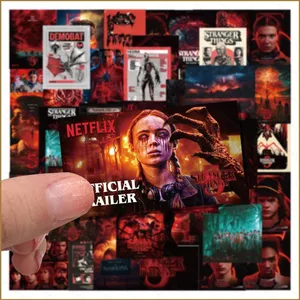 HK1 54 Cái / bộ Stranger Things 5 Miếng Dán graffiti Chống Nước diy Nhật Ký Kế Hoạch Trang Trí KH1