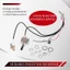 Dây nịt dây đàn Guitar Prewired Hai Pickup 500K Nồi chuyển đổi 3 chiều Bạc