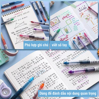 Set bút gel màu dành cho học sinh với bộ sưu tập nhiều màu và bút đánh dấu 0.5mm hoàn hảo cho bullet journal