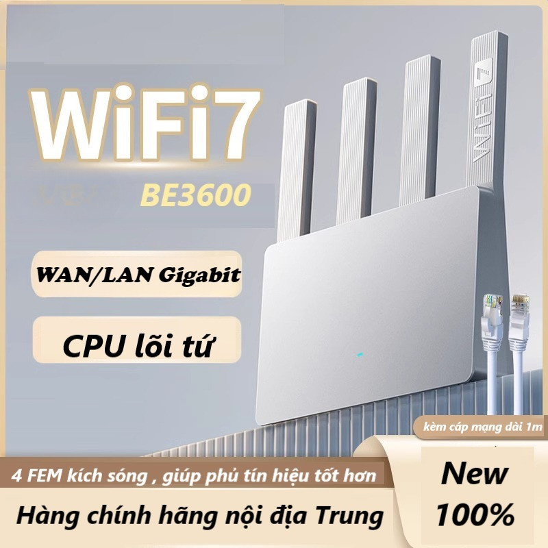 TP-Link Wifi 7 7dr6430 Wifi7  Cổng 2,5G /  Wifi Mesh Wifi 7  🅼🅸 BE3600 3600 / ZTE E3713 2.5G 4 cổng LAN WAN Gigabit | BigBuy360 - bigbuy360.vn
