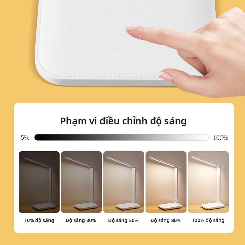 Đèn học LED chống cận: sạc được, 3 màu, chặn ánh xanh, không nhấp nháy – lý tưởng học/làm việc