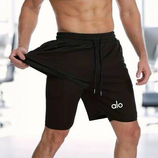 Summer Running Swimming Track and Field Quick-Drying Sports Casual Versatile Anti-Wardrobe Malfunction Shorts Trendy Double Layer Fake Two Pieces Pants dCV5