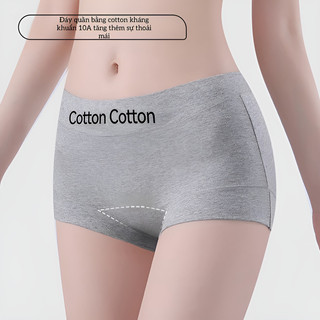 『Brelira』Quần Lót Boxer Boyshort 100% Cotton Cho Nữ, Thoáng Khí, Phù Hợp Nhiều Kích Cỡ 10a kháng khuẩn Quần đùi thể thao thông thường