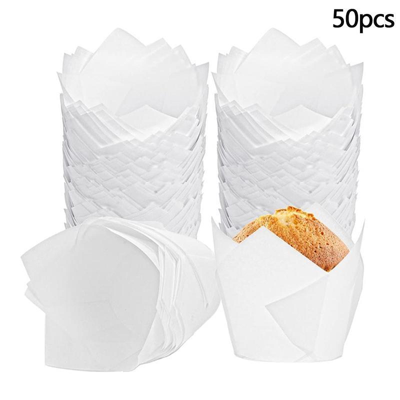 GOAY 50 Chiếc Muffin Cupcake Chống Dầu Cốc Giấy Cupcake Lót Nướng Muffin Cup Vỏ Bánh Cho Tiệc Tắm Sinh Nhật Việt Nam