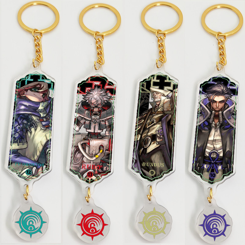 Anime GACHIAKUTA Acrylic Cute Character Keychain Rudo Enjin Zanka Backpack Pendant Decoration Fan Collection Gift