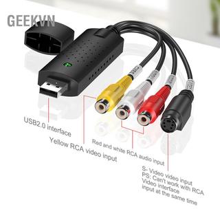Geekvn Geekvn SIUKE USB Capture Card VHS to Digital Converter 2.0 Video Audio Box VCR TV Hỗ trợ Win 7/8/10