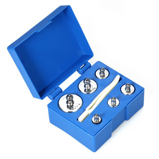 soxii 6 chiếc Trọng lượng 5g 10g 2x20g 50g 100g Gram Bộ quả cân hiệu chuẩn chính xác Bộ tổng 200g có nhíp để cân bằng cân