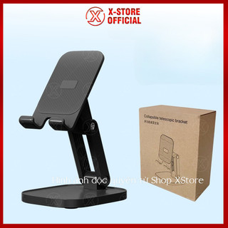 Kệ đỡ điện thoại máy tính bảng để bàn, giá đỡ hợp kim nhôm xoay 360 độ, gấp gọn tiện lợi GDDTKL3K