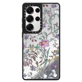 Từ Bướm Nhánh Gương Cứng Phone Case Dành Cho Samsung Galaxy S25 24 23 UItra S25 24 23 Plus Vỏ Bảo Vệ Chống Sốc