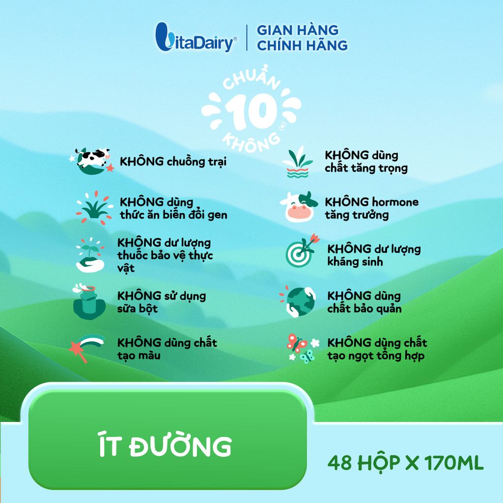 [THÙNG 24 HỘP] Sữa tươi tiệt trùng Moozi ít đường/có đường 180ml - Thơm ngon dễ uống, Bé thích mê