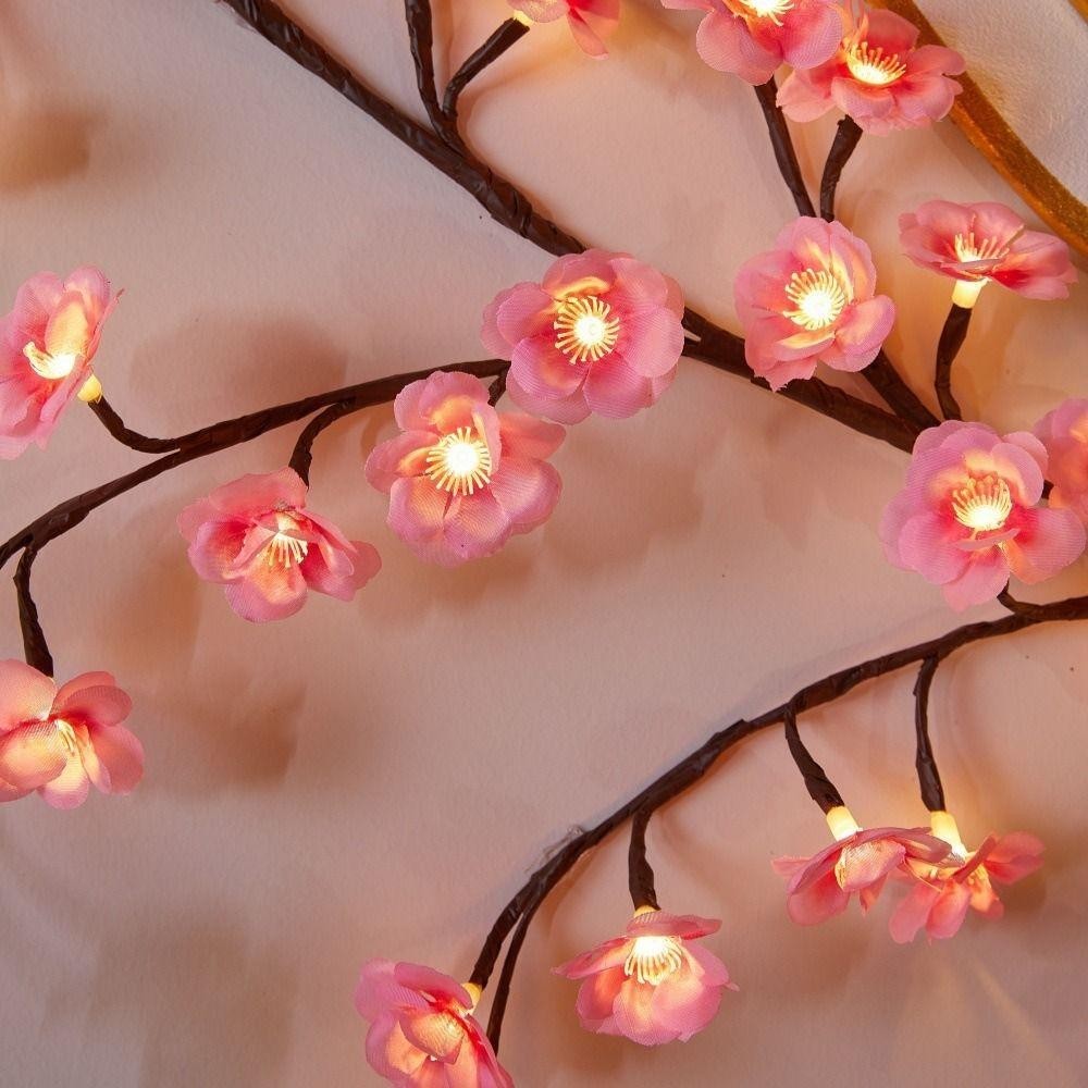 Đèn LED hoa anh đào 1bong 2m4 , Đèn trang trí tường sáng tạo 72 LED, Nhiều công dụng Trang trí