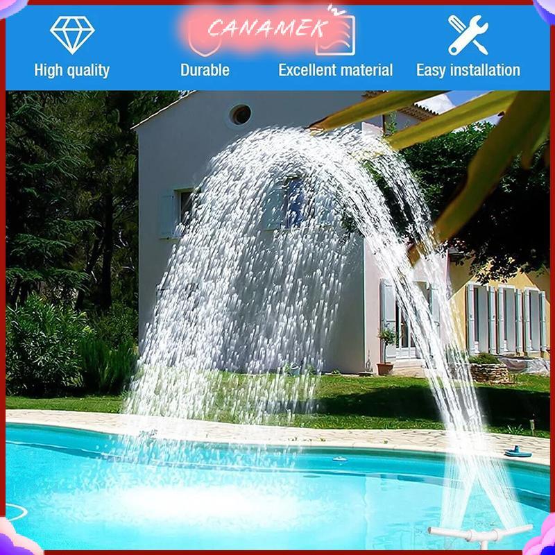 CANAMEK Thác Nước Bể Bơi Kép Điều Chỉnh Được - Phụ Kiện Trang Trí