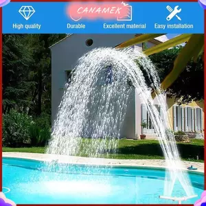 CANAMEK Thác Nước Bể Bơi Kép Điều Chỉnh Được - Phụ Kiện Trang Trí