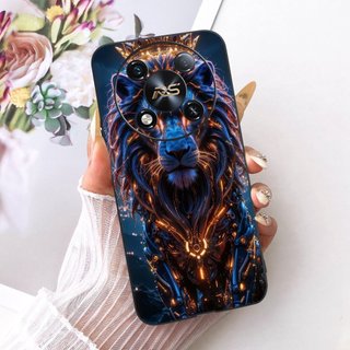 Dành Cho Itel RS4 Mới Cool Tiger Dragon Họa Tiết Vỏ Điện Thoại Itel RS4 S666LN Vỏ Mềm Silicon Màu Đen